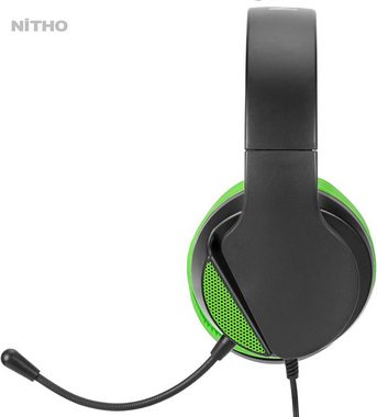NITHO Janus Gaming Over-Ear Kopfhörer mit Kabel Gaming-Headset (Gaming Headset Over-Ear Kopfhörer, mit Bügelmikrofon, 40-mm-Treiber, 3.5-mm-Audioanschluss)