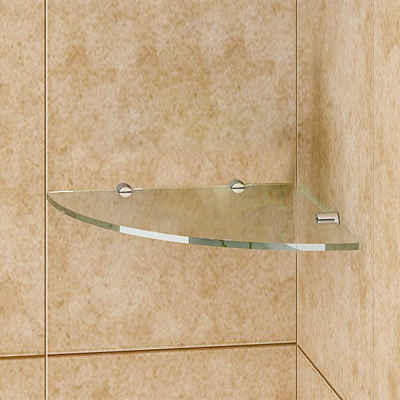 SONNI Einlegeboden Glasregal Sicherheitsglas Lagerregal für Duschwand Duschraum (1 St), transparent