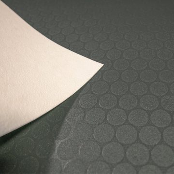 Floordirekt Vinylboden CV-Belag Fairplay Kreise Schwarz, Erhältlich in vielen Größen, mit 3D Effekt