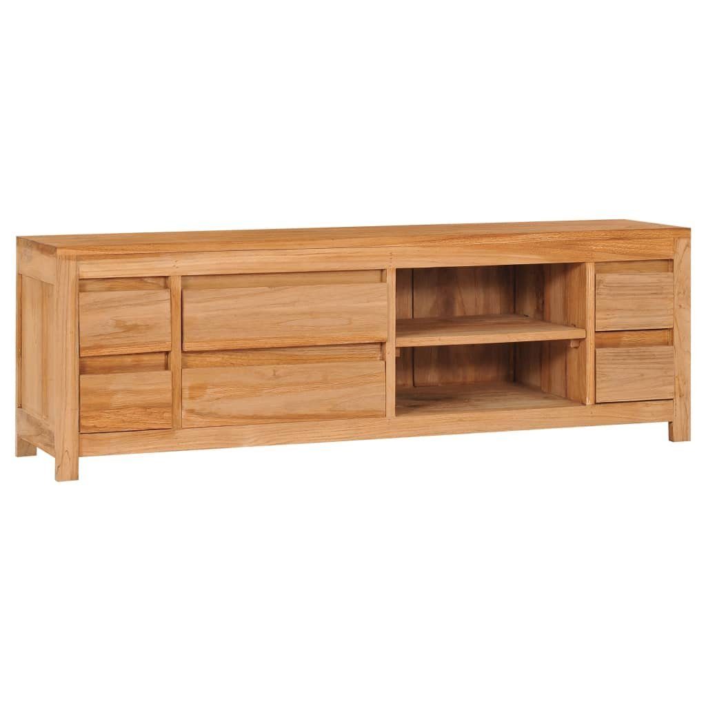 vidaXL TV-Schrank TV-Schrank 120x30x40 cm Massivholz Teak