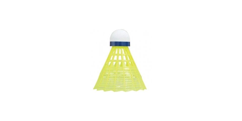 450 Korb:gelb Badm.-Ball Badmintonball Talbot-Torro TECH blau