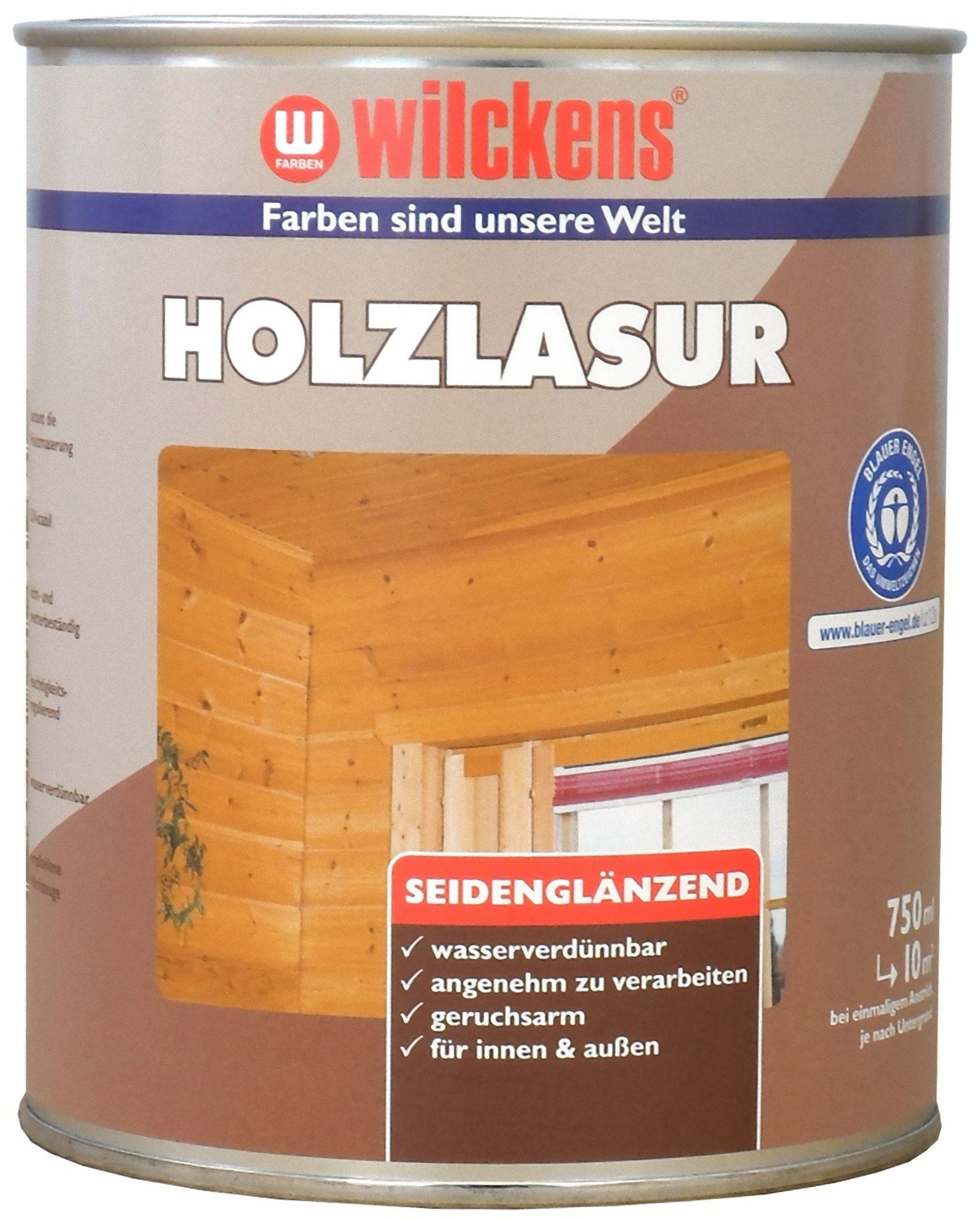 Wilckens Farben Holzschutzlasur, Holzlasur LF Weiß 0,75 L | Holzlasuren