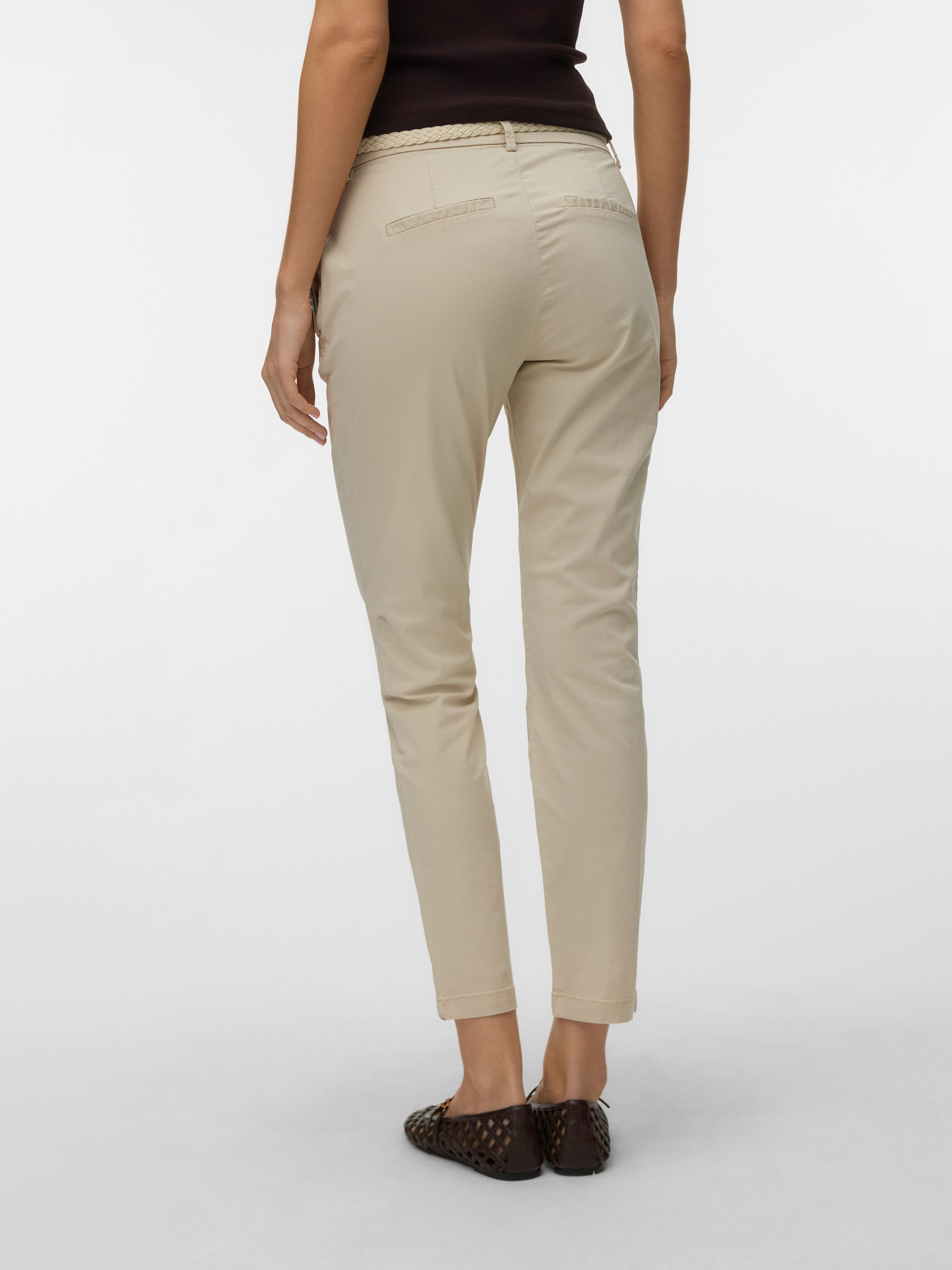 Vero Moda Chinohose VMFIEBY MW TAPERED CHINO PANT Baumwollmischung