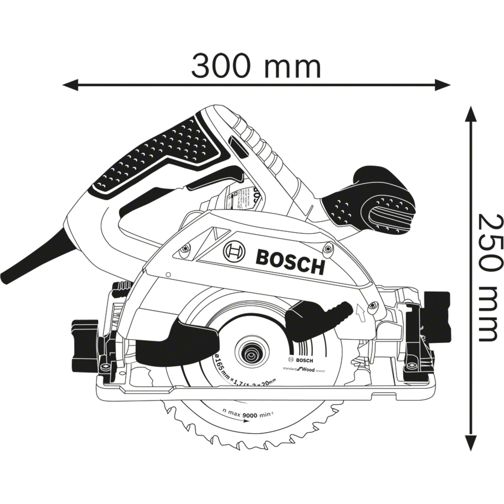 Handkreissäge GCE 55+ Bosch GKS Handkreissäge Professional BOSCH