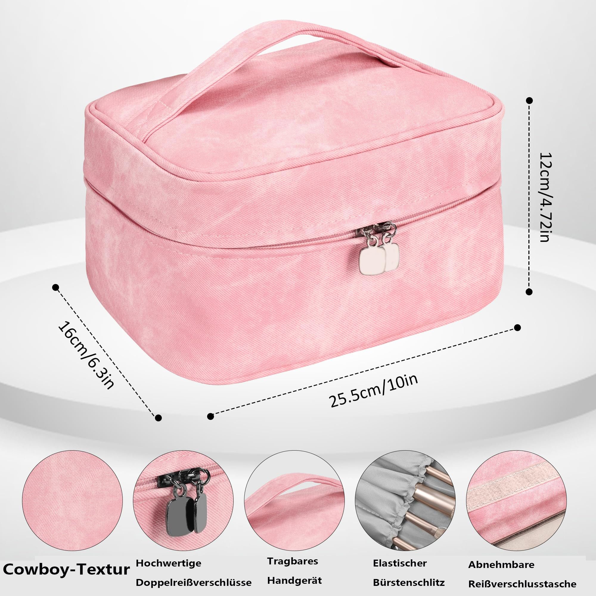 Zaewry Kosmetik-Koffer Kosmetiktasche Portable Reise Make Up Tasche, Kulturtasche, Makeup Organizer Kosmetiktasche Reise Tasche