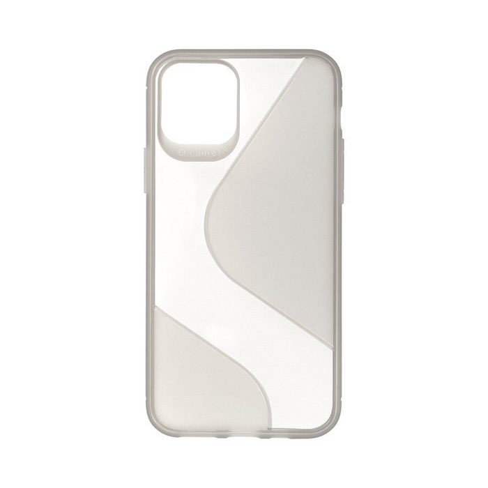 cofi1453 Bumper cofi1453® S-Line Hülle Bumper kompatibel mit iPhone 12 Pro Silikonhülle Stoßfest Handyhülle TPU Case Cover in Schwarz\Transparent