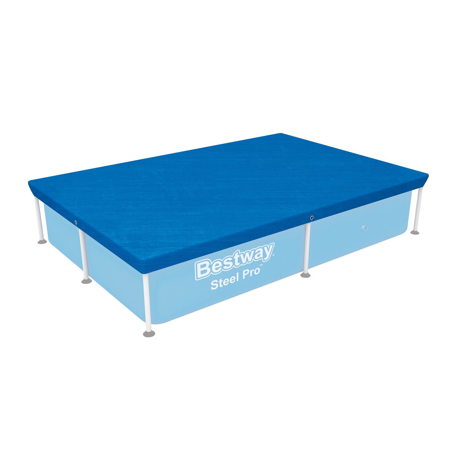 Pool-Abdeckplane 224 x 154 cm (Packung, 1-St), blau, eckig