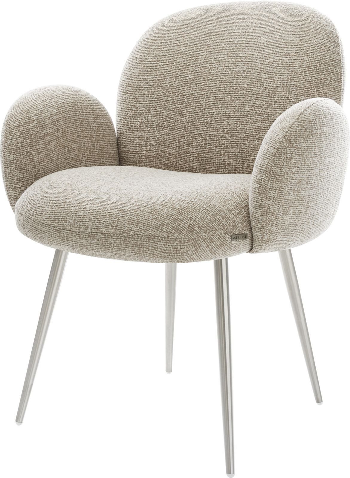 DELIFE Polsterstuhl Nube-Flex, mit Armlehnen 4-Fuß günstig online kaufen