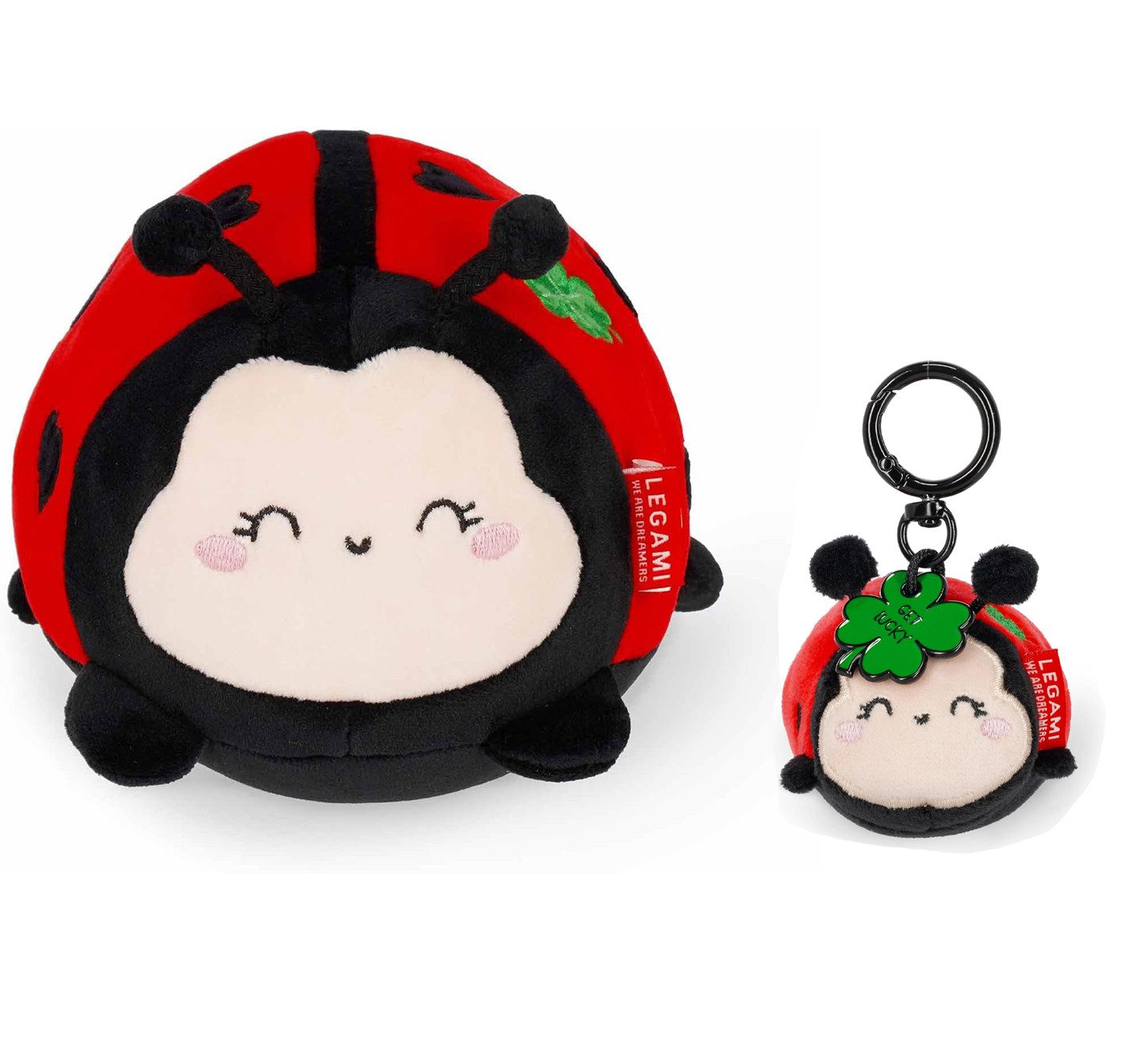Schlüsselanhänger LEGAMI Schlüsselanhänger Marienkäfer Plush Set mit Mini Kuscheltier