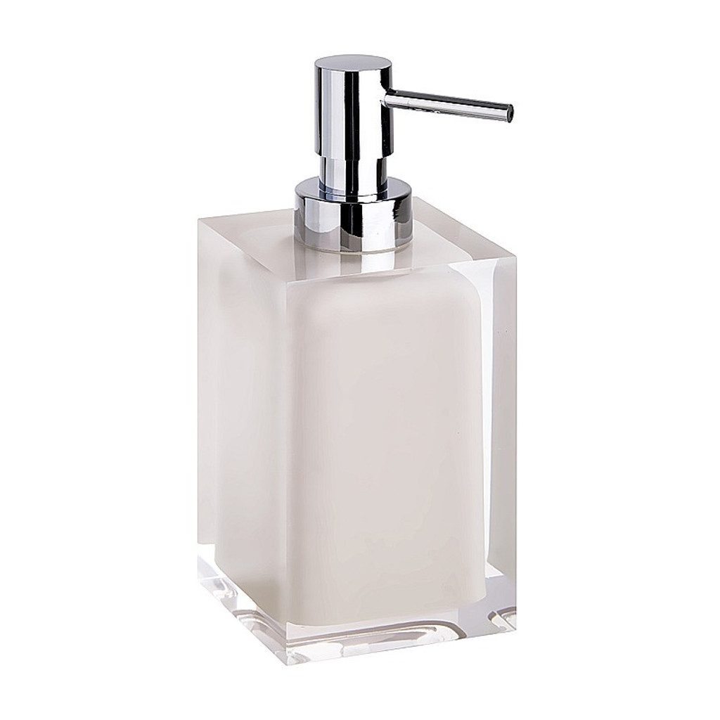 BRILLANTBAD® Seifenspender BISTA Seifenspender Polyresin Beige für Bad & Küche >> Freistehend