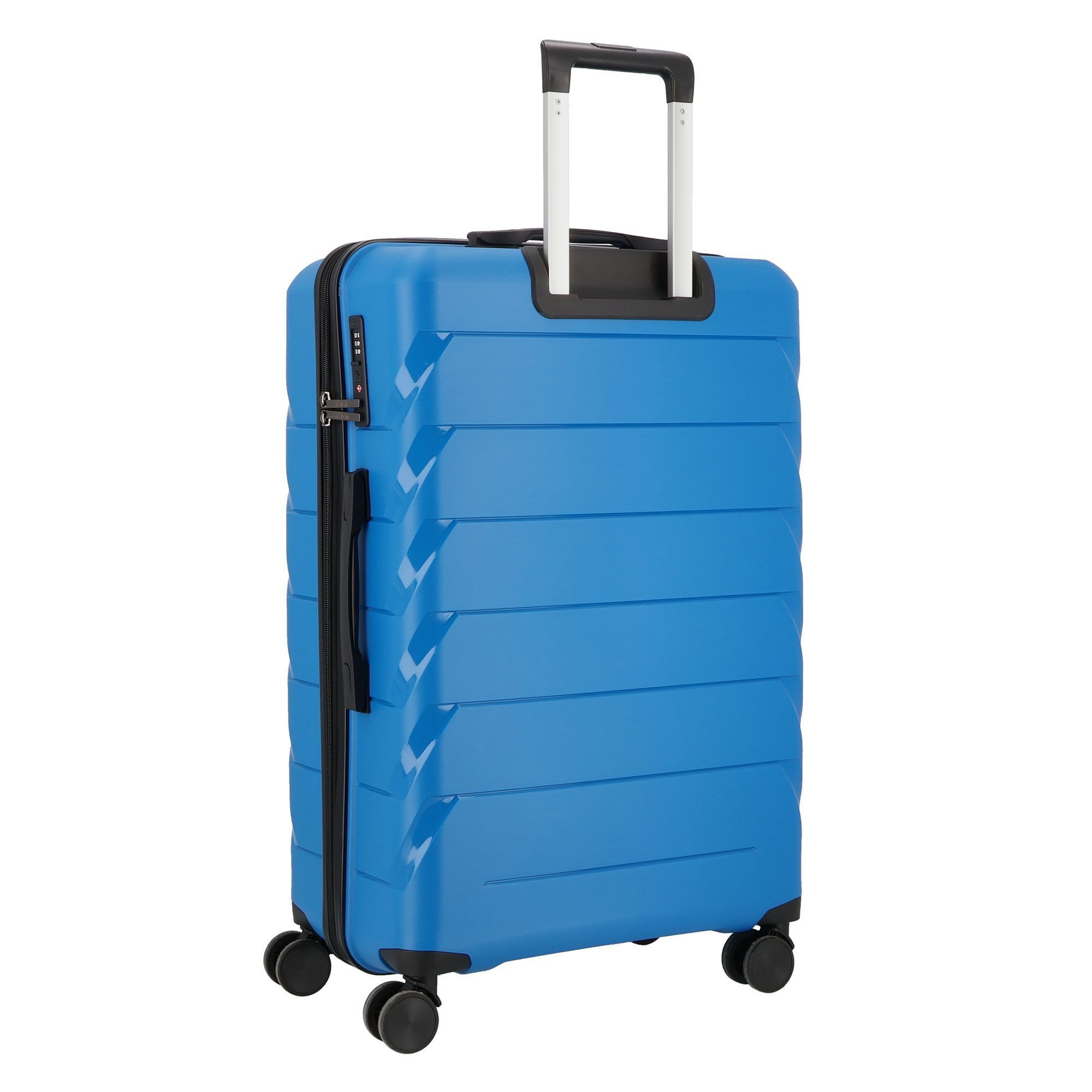 D&N Hartschalen-Trolley Travel Line, 4 Rollen, Polypropylen