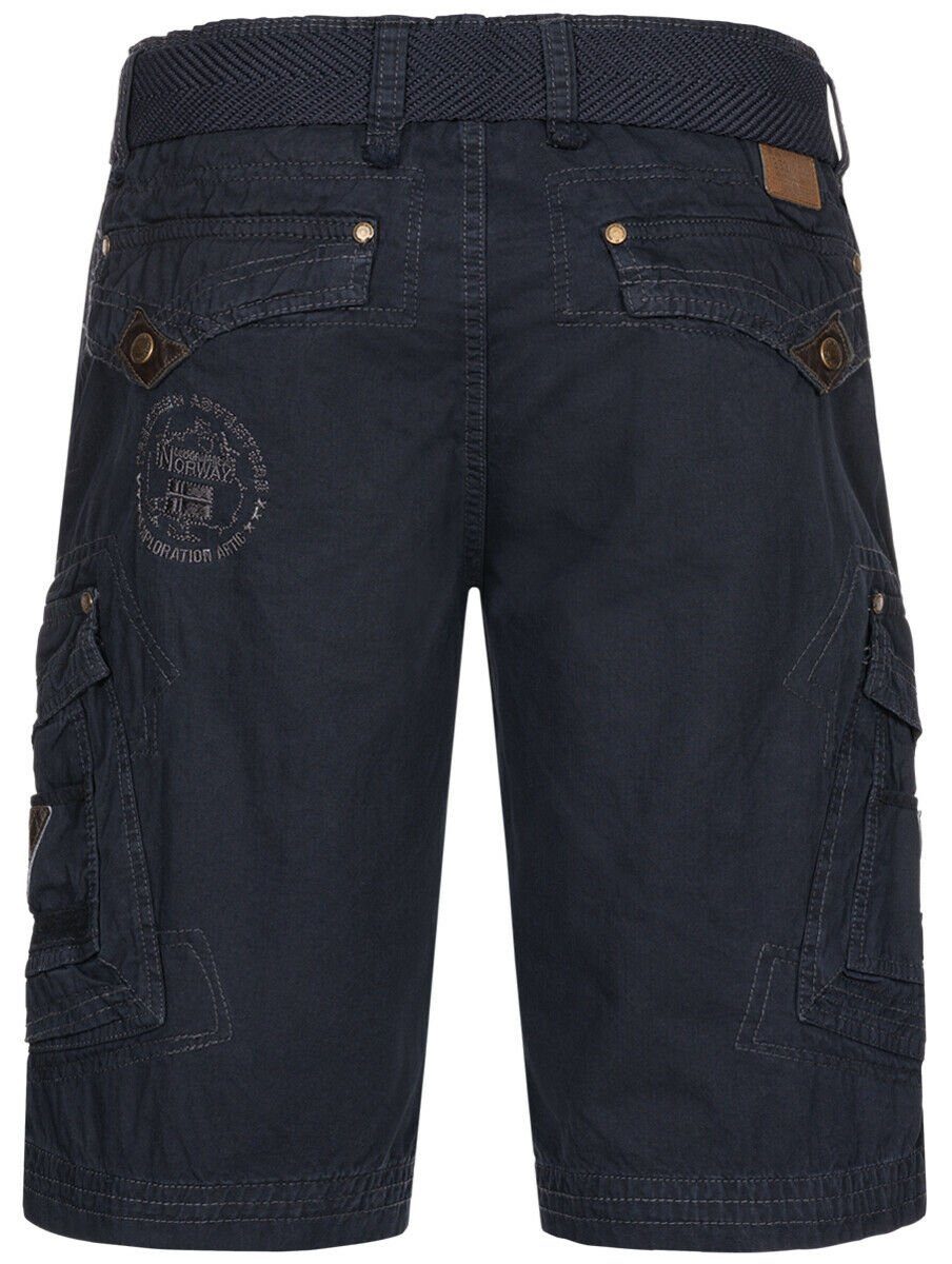 Hose Cargo Norway Shorts Sommer Freizeit Bermuda Navy Shorts kurze Short knielang Urlaub Geographical