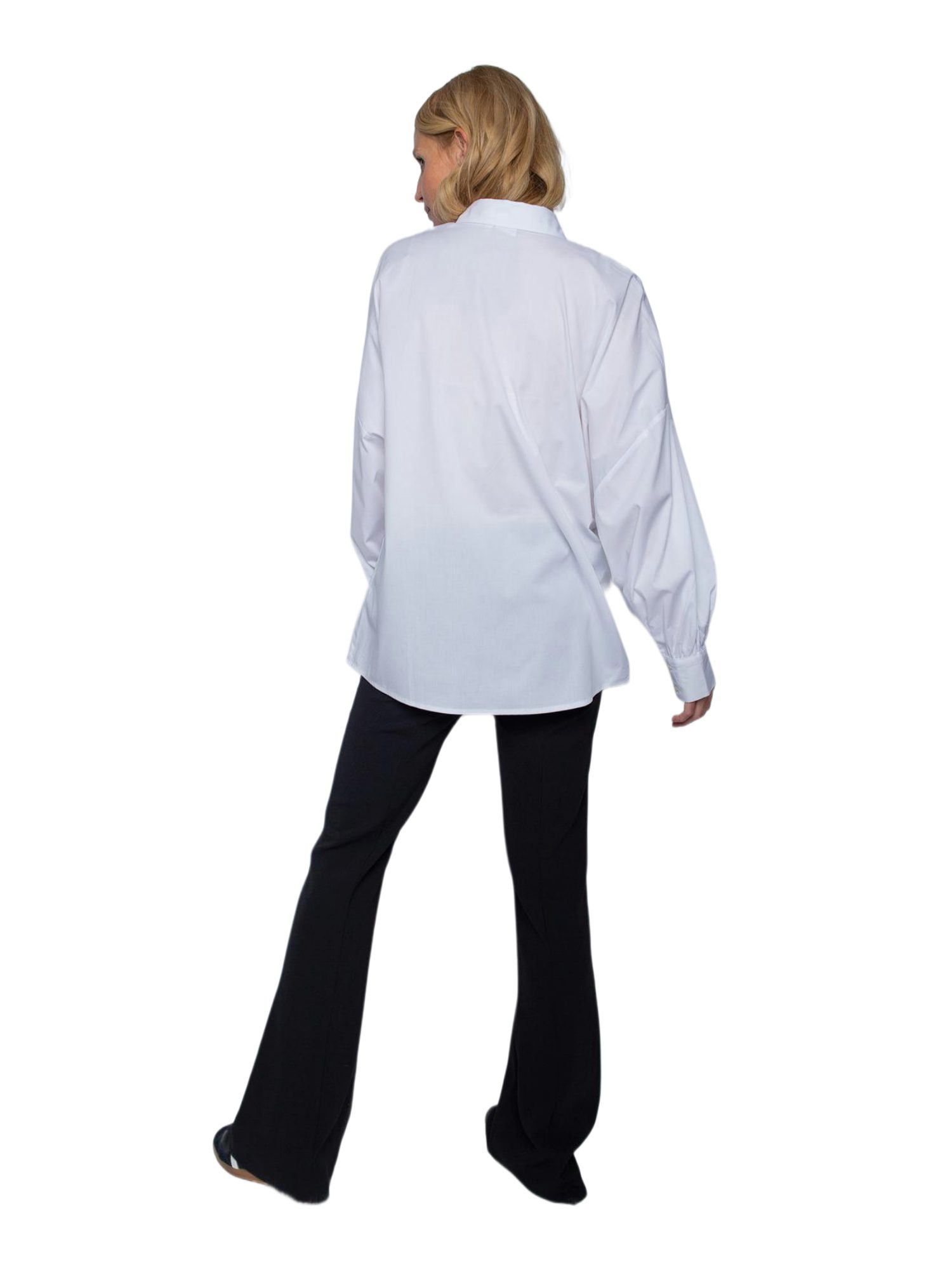 Emily Van Den Bergh Blusenshirt bunt,Casual,Baumwolle,Unifarben,Hemdblusenkragen,Lang,Oversized
