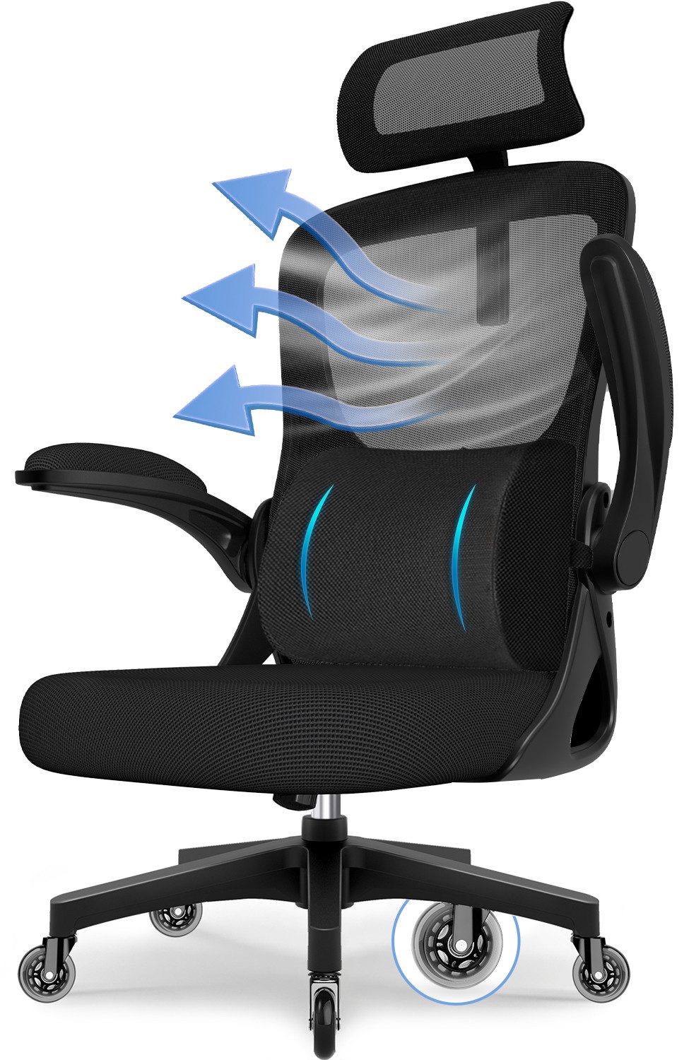 Hiazurm Bürostuhl Bürostuhl, Ergonomischer Schreibtischstuhl, Drehstuhl, Ch günstig online kaufen