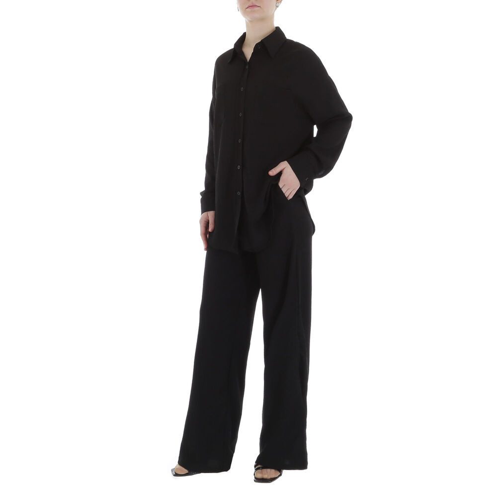 Ital-Design Freizeitanzug Damen Elegant Hemd Marlene-Hose günstig online kaufen