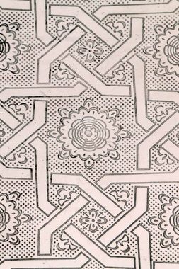 Marrakesch Orient & Mediterran Interior Tablett Orientalisches rundes Tablett Schale aus Metall Atay 50cm groß, Handarbeit