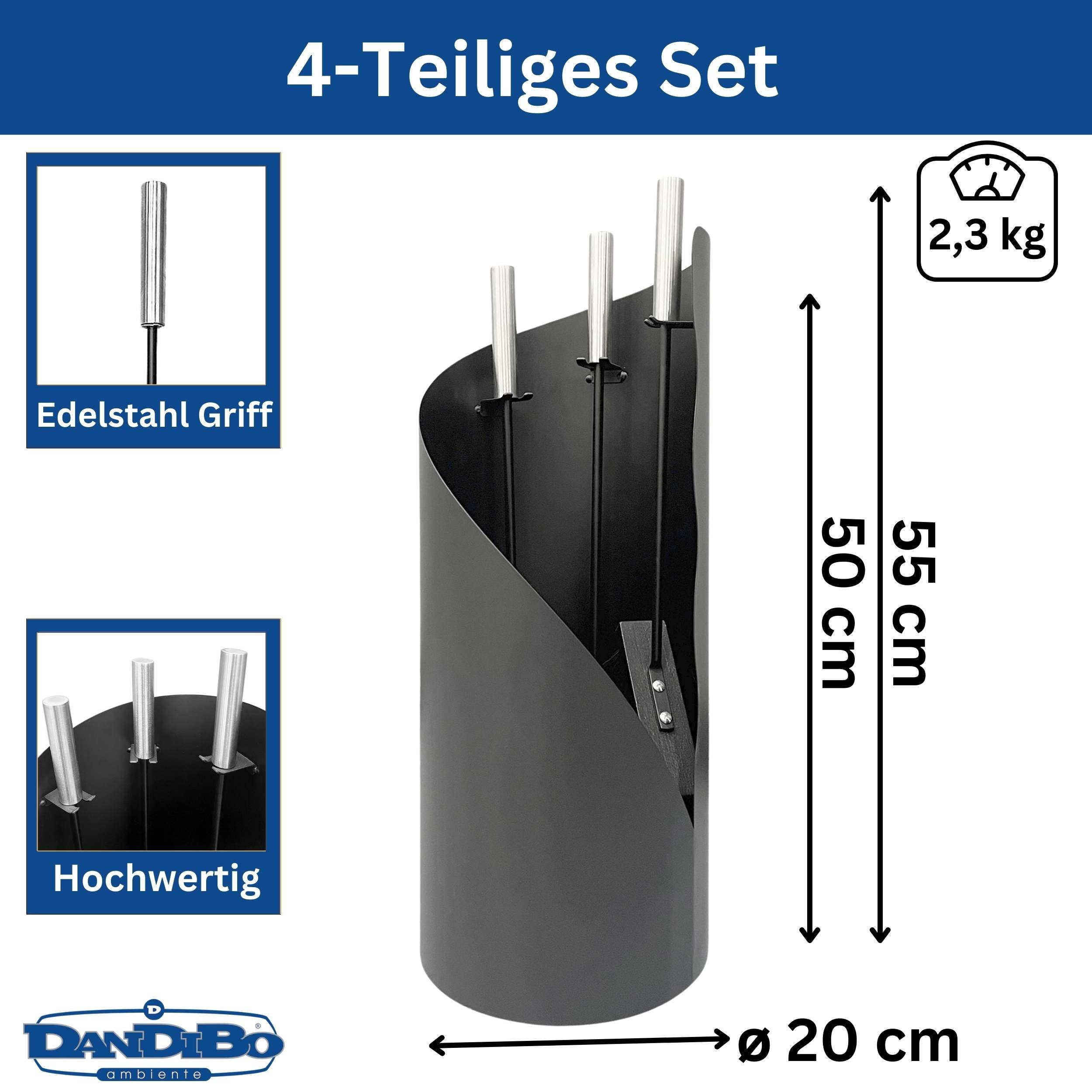 DanDiBo Kamingarnitur 4 Teilig Set 96571 Kaminset Kamingarnitur Ofenbesteck günstig online kaufen