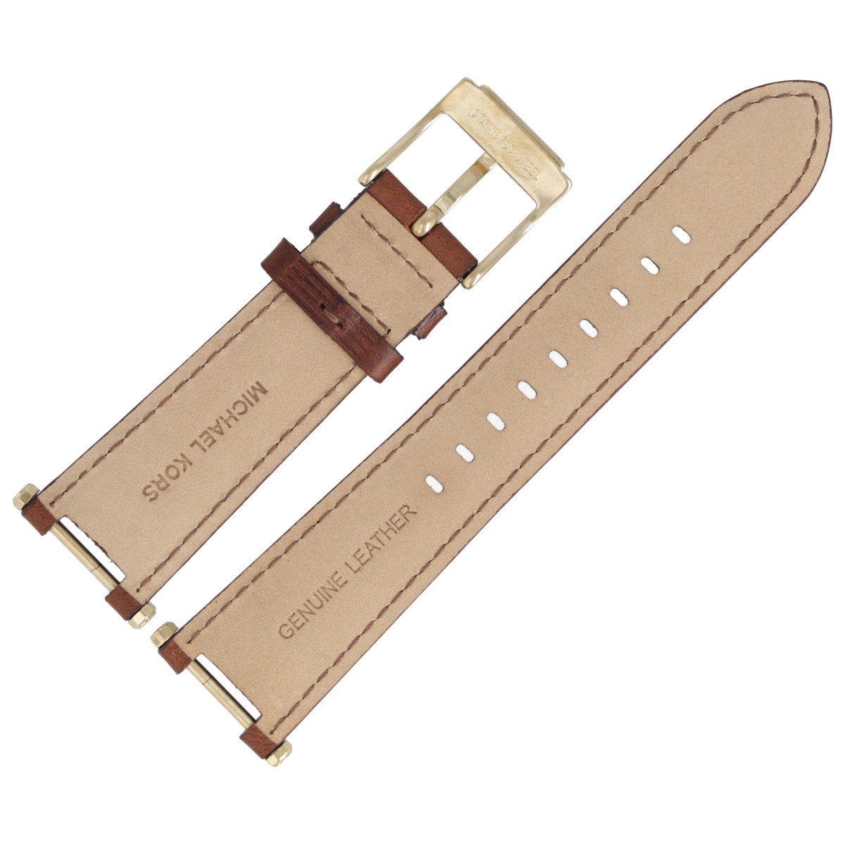 MICHAEL KORS Uhrenarmband 20mm Leder Braun MK-2249