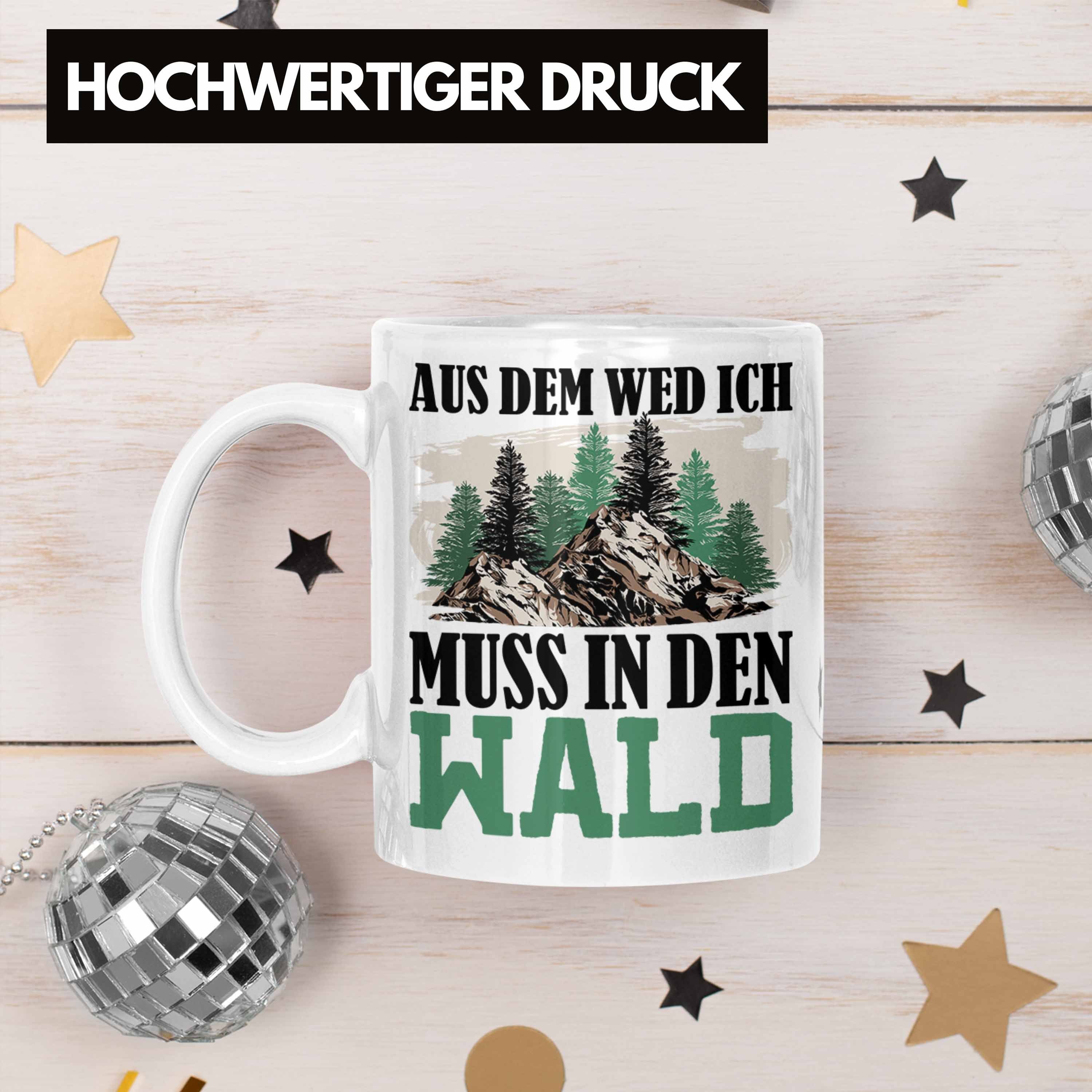 Weg Aus In Weiss Wald-Gänger Tasse Trendation Tasse Geschenkid für Wald Den Muss Wem Geschenk