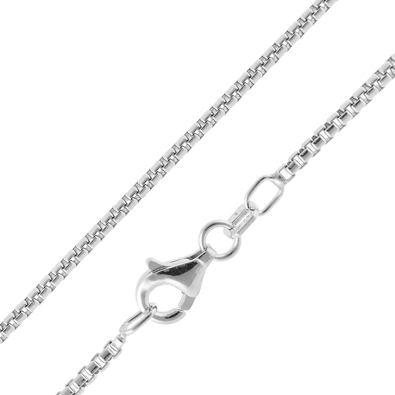 Collier Venezia Halbrund 925 Silber Breite 1,5 mm