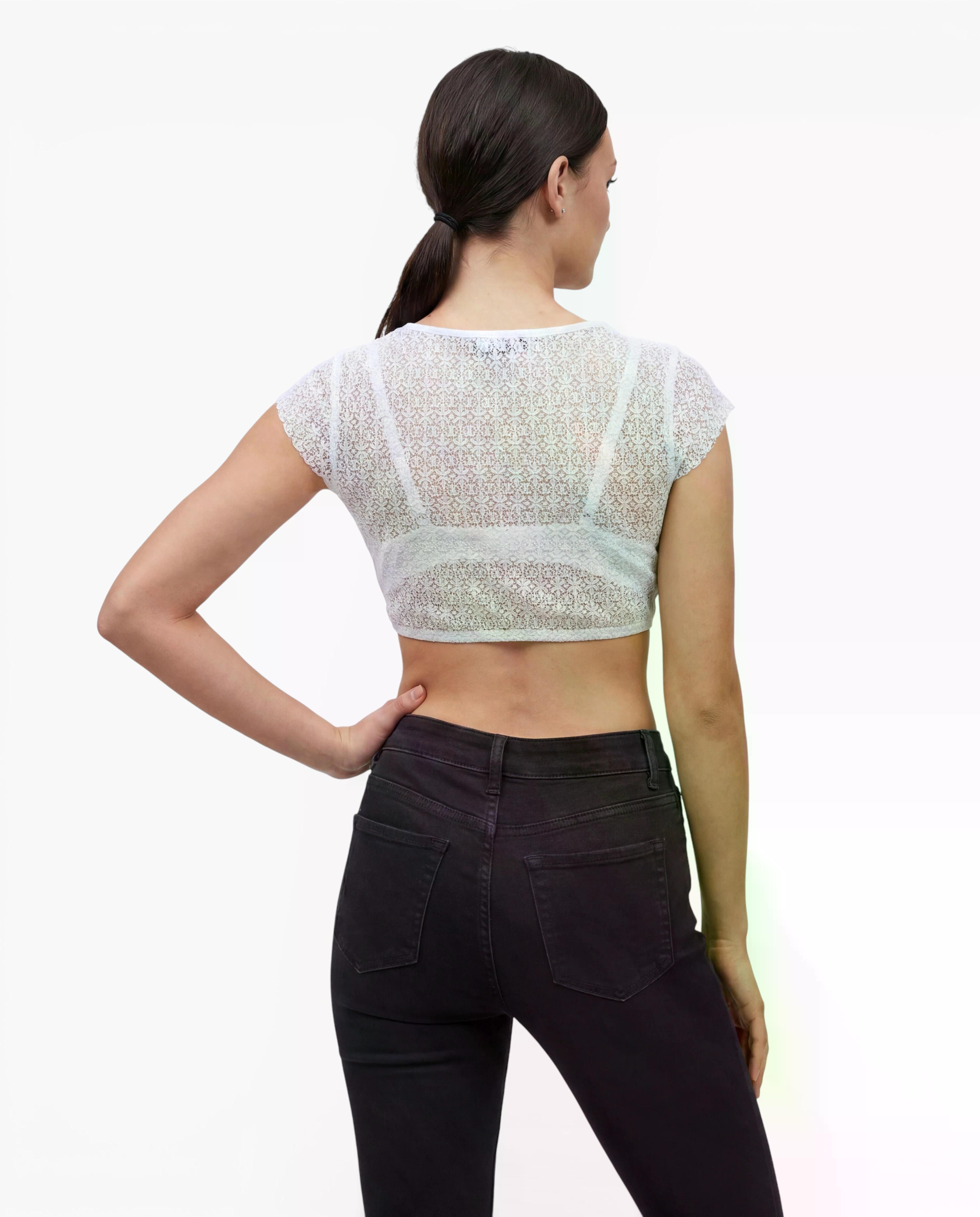 Ramona Lippert Dirndlbluse Wanda weiß