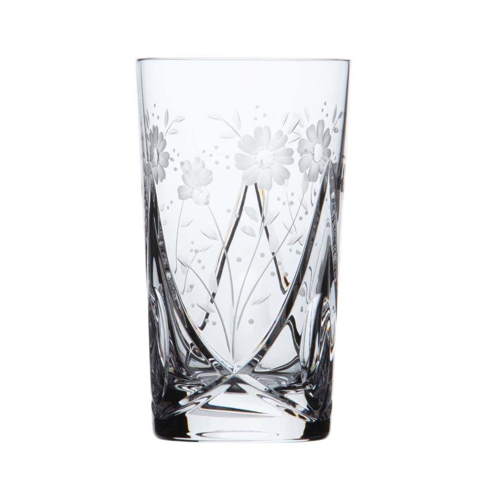 ARNSTADT KRISTALL Longdrinkglas Longdrinkglas Romantik (14 cm) -  Kristallglas mundgeblasen · handgeschliffen · Handmade in Germany