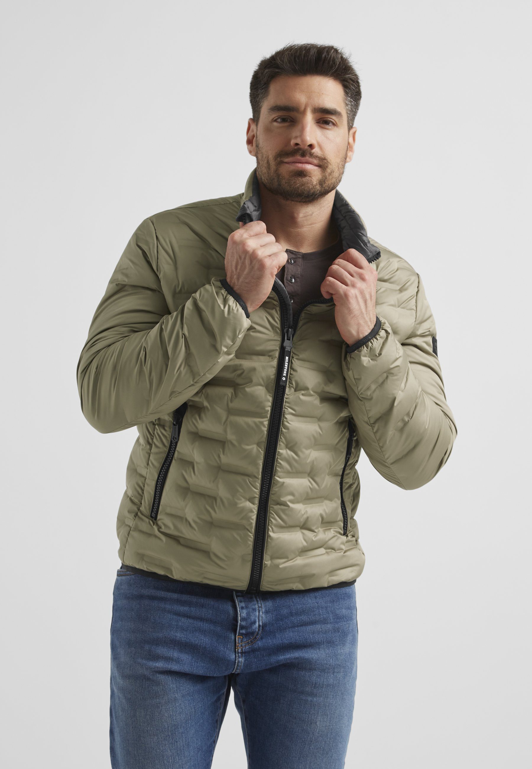 Milestone Steppjacke MSSalvio Herren Übergangsjacke Jacke gesteppt normale Passform