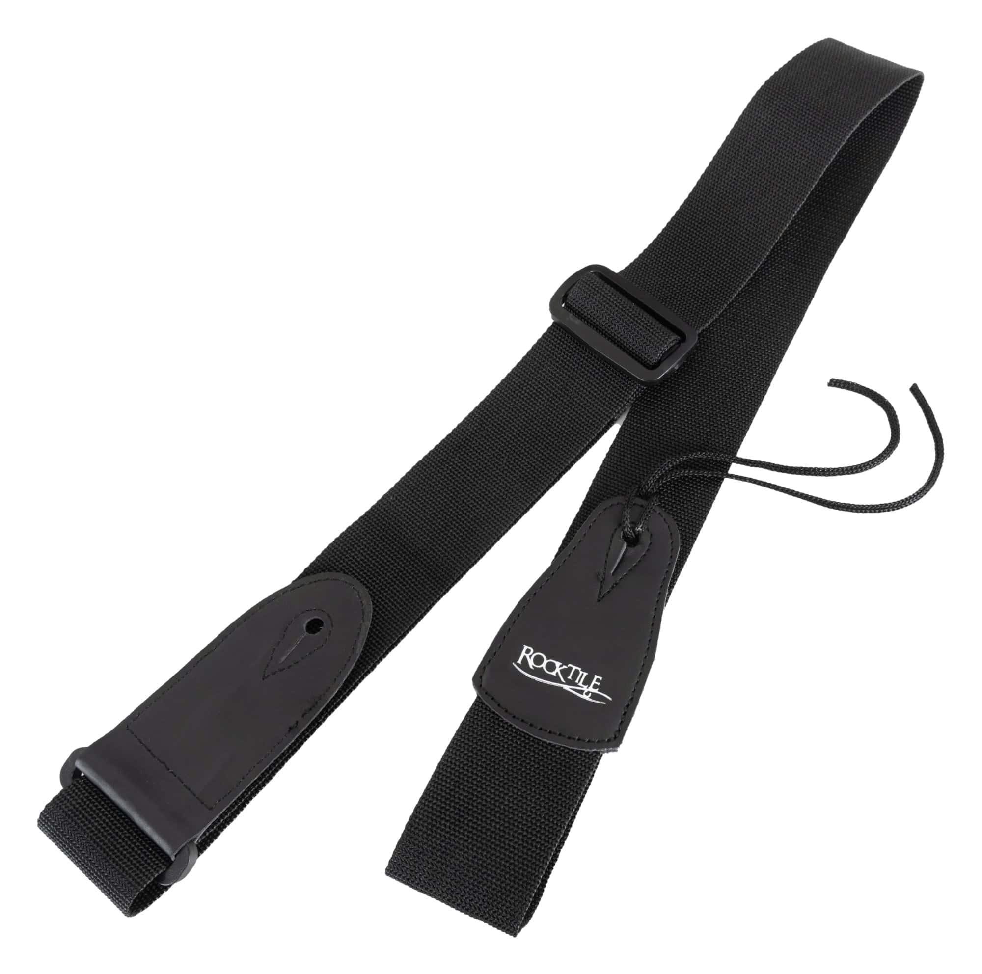 Rocktile Gitarrengurt Guitar Strap Nylon, Länge verstellbar von 83 bis 142 cm