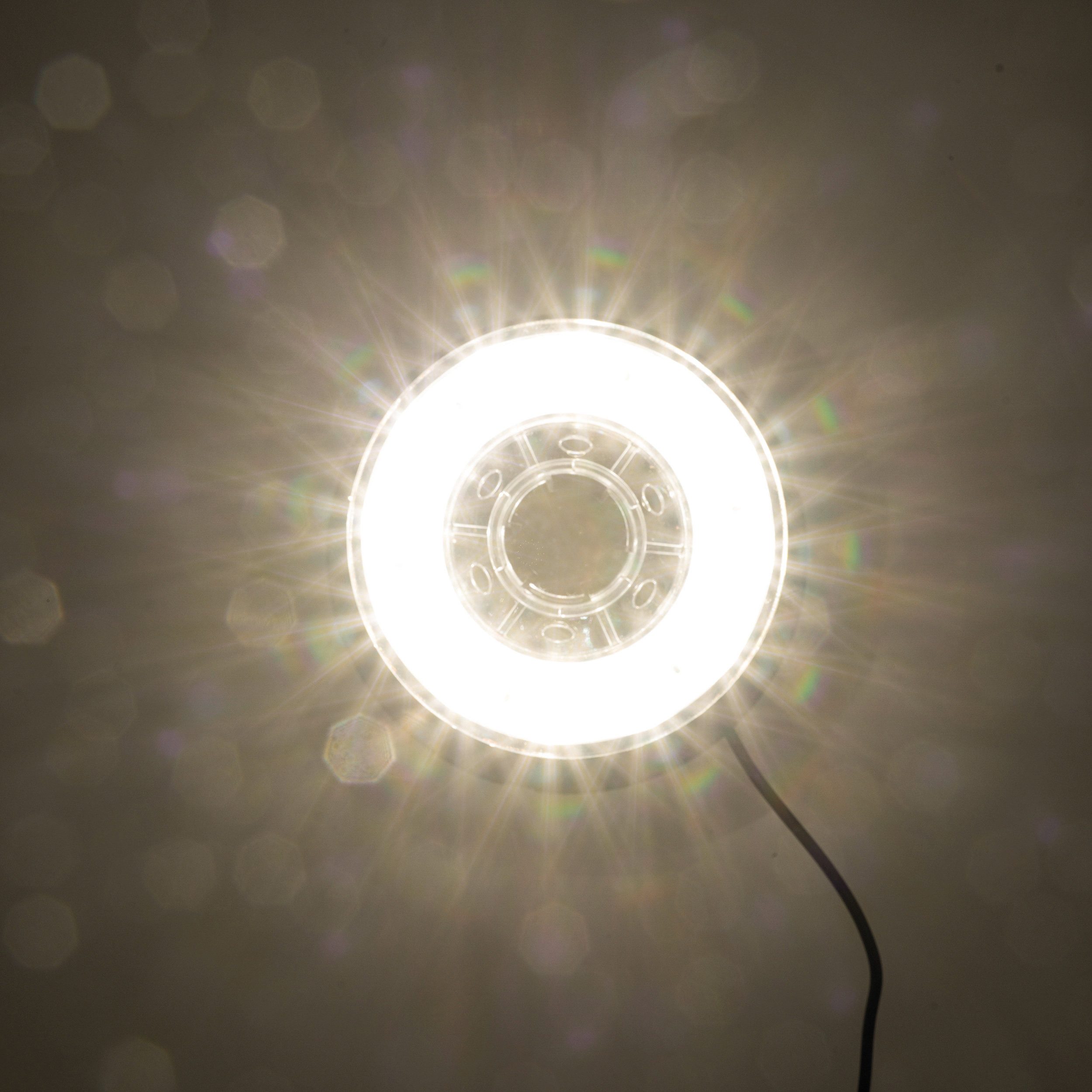 esotec Gartenstrahler Solar Über- und Unterwasserstrahler 3 MultiSpots 3000K warmweiß 101407, LED fest integriert