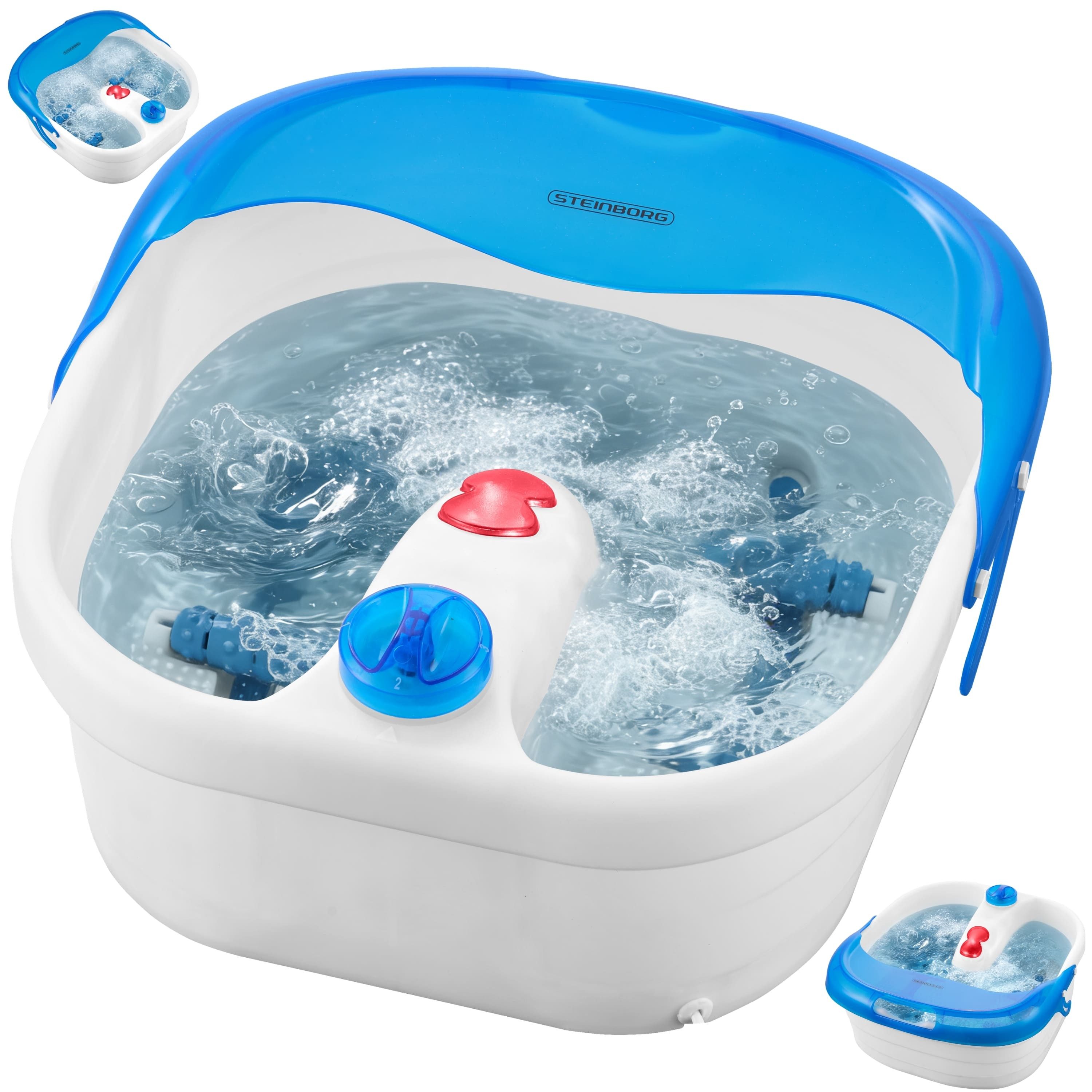 STEINBORG Fußbad SB-1050, 3 Stufen, Warmhaltefunktion, Massage Funktion