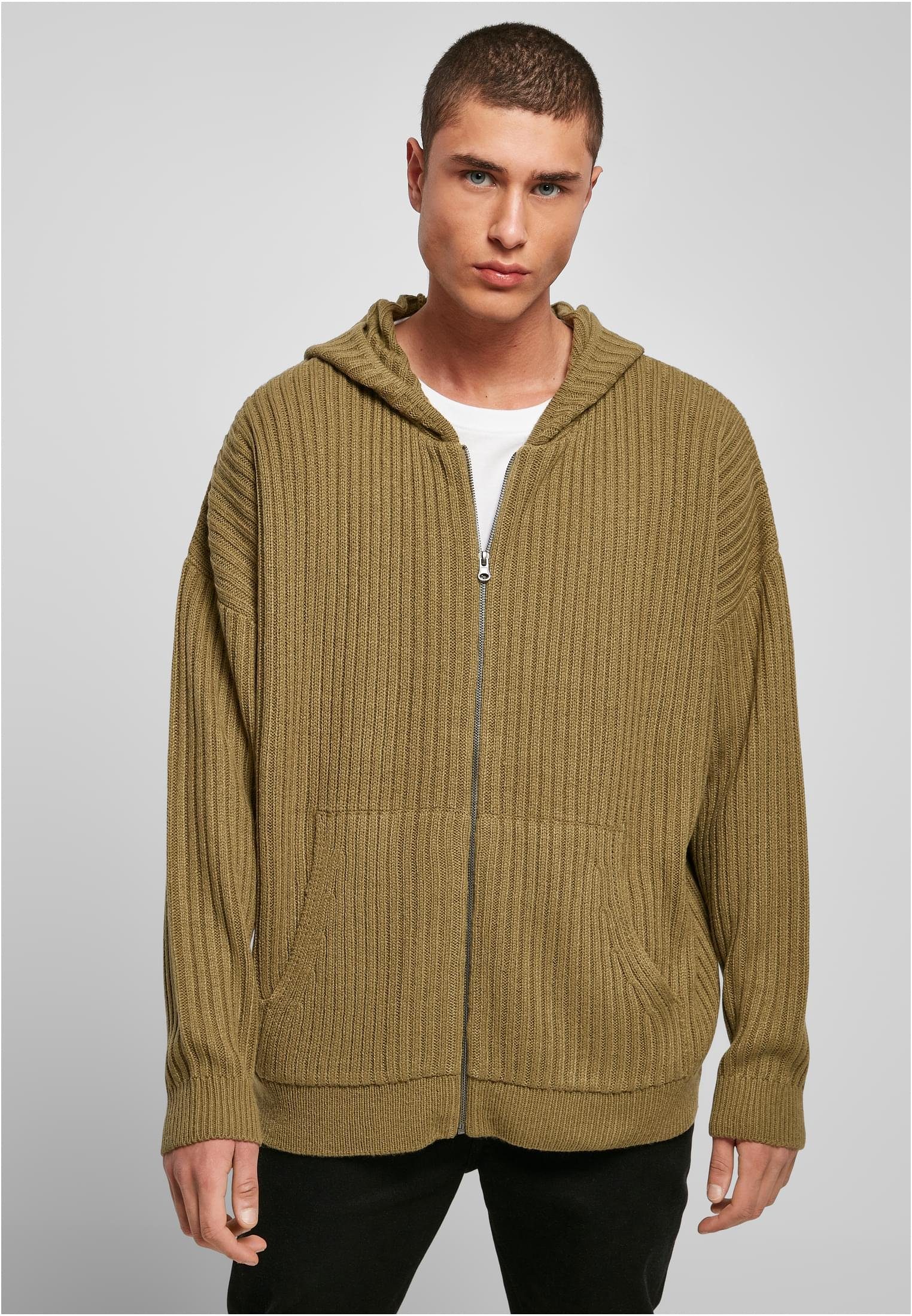 Hoody (1-tlg) Zip Sweater CLASSICS URBAN tiniolive Knitted Herren