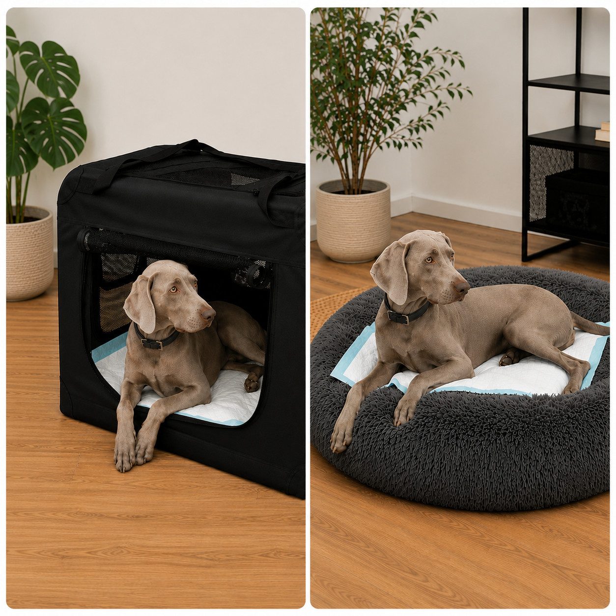 belviona Hundewindel, Welpenunterlage auslaufsicher mit SAP-Saugkern, 60x60 cm, 50 Stk., Trainingsunterlagen Hund, hygienisch & vielseitig einsetzbar