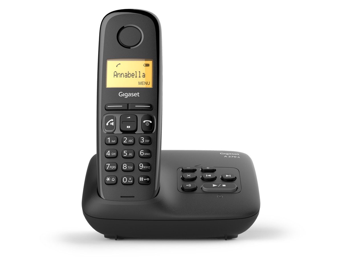 Gigaset A270A Schnurloses DECT-Telefon (Mobilteile: 1, Hörgerätekompatibel)