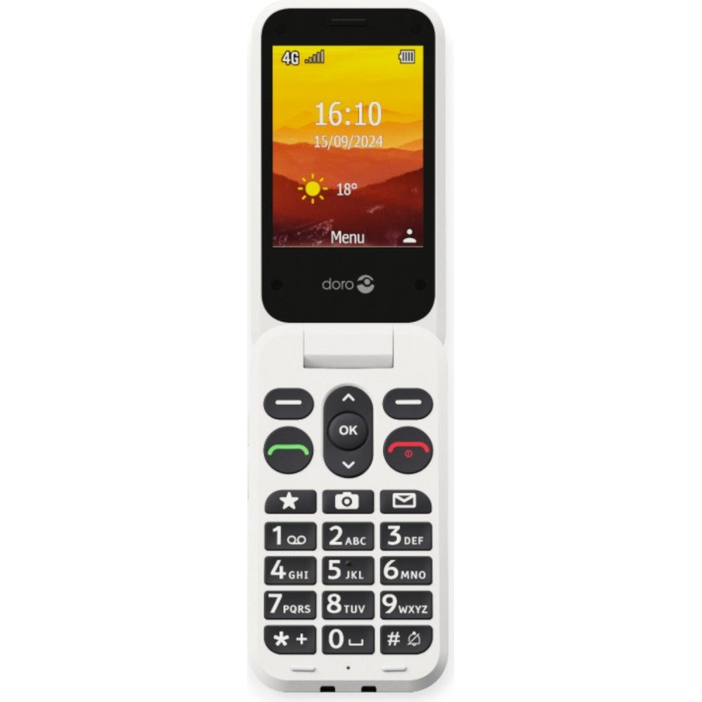 Doro 380590 Leva 30 - Seniorenhandy - graphit/weiß Seniorenhandy (2,8 Zoll)
