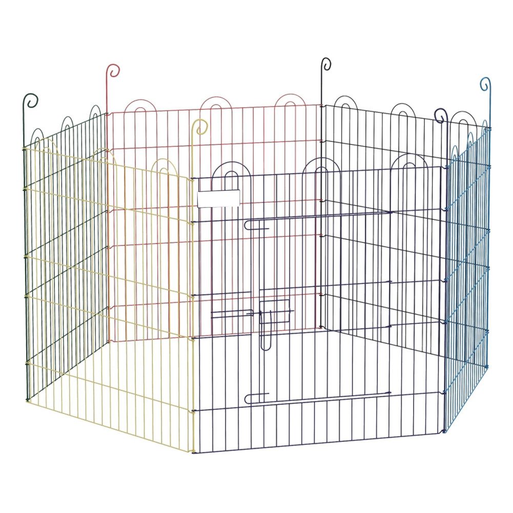 FANNOU Freigehege, modulares Design, verriegelbar, Stahl