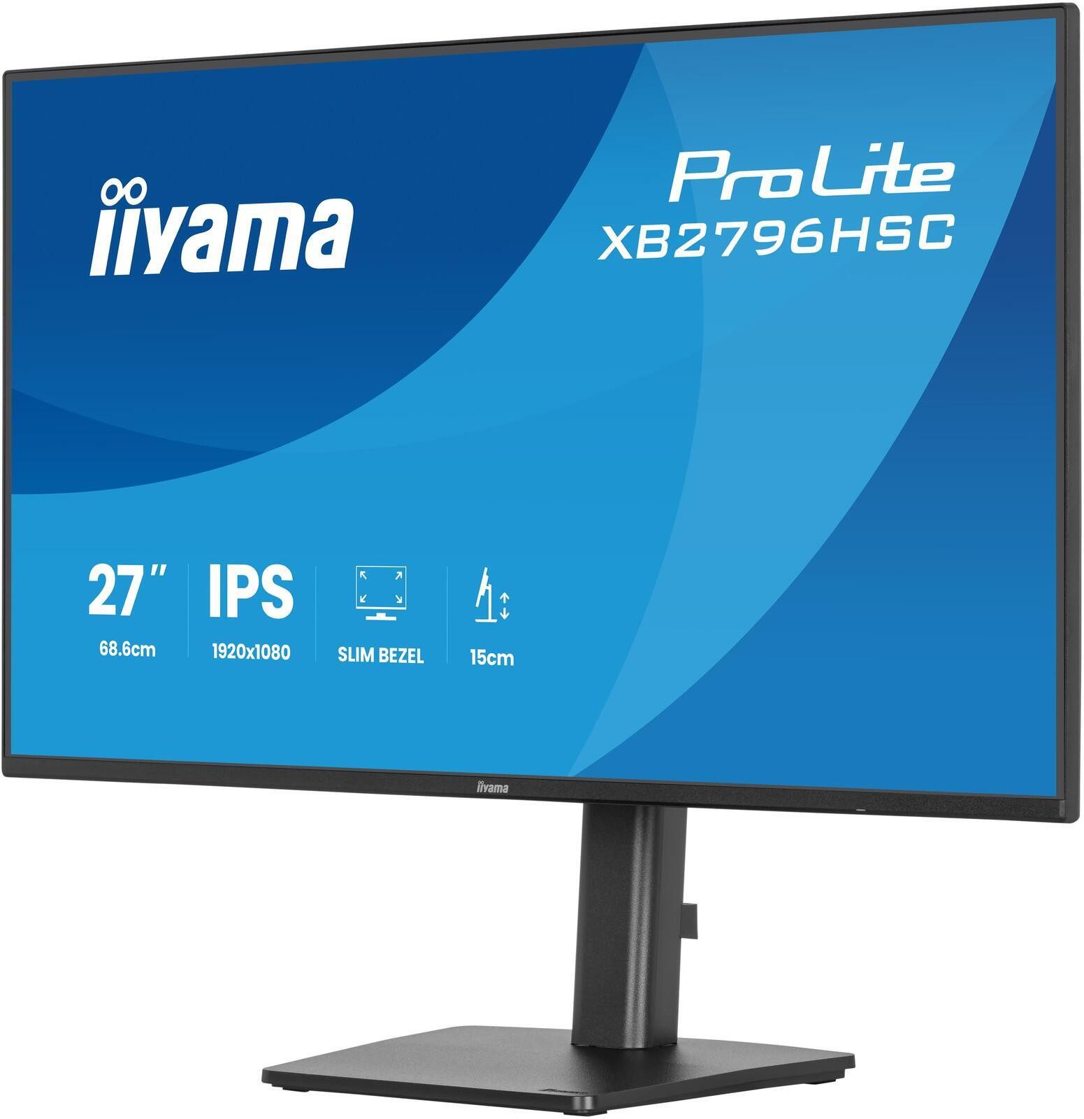 Iiyama XB2796HSC-B1 TFT-Monitor (1920 x 1080, 3 ms Reaktionszeit, 144 Hz, IPS Panel)