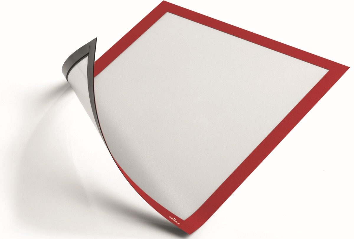 DURABLE Fächermappe Magnetrahmen Duraframe Magnetic A4 VE=5 Stück rot