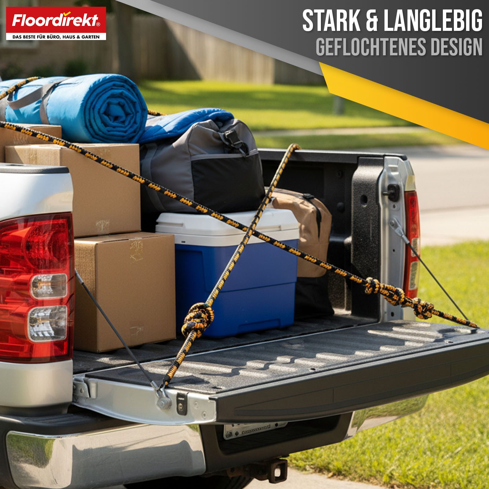 Floordirekt Seil Polypropylen-Seil K2, 3-22 mm, reißfestes UV beständiges Allzweckseil, schwimmfähig für Outdoor, Boot, Camping & Garten in vielen Varianten