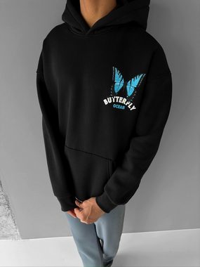 Abluka Hoodie OVERSIZE BUTTERFLY FLEECE HOODIE