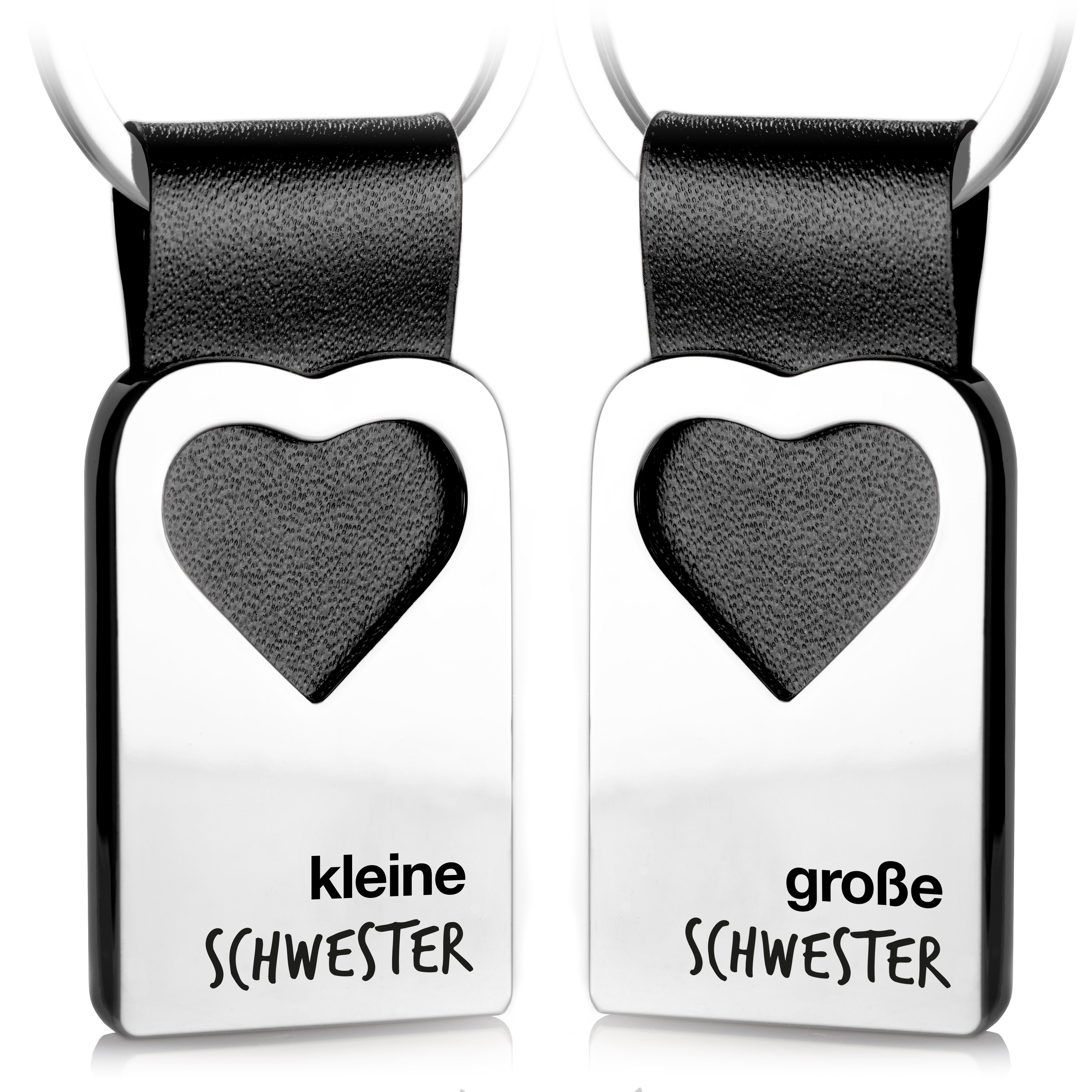 FABACH Schlüsselanhänger Leder mit Herz und Gravur - Glücksbringer Geschenk günstig online kaufen
