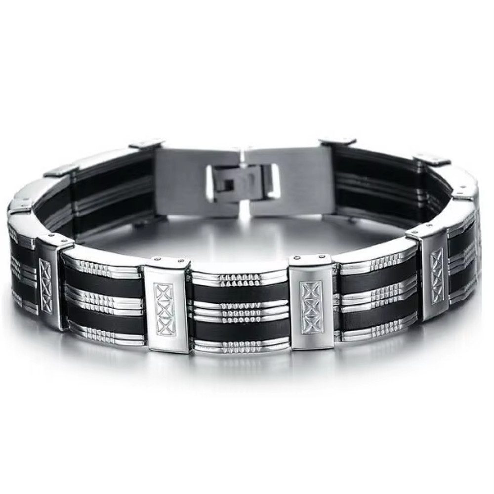 Ware aus aller Welt Edelstahlarmband Herrenarmband Edelstahl 21 cm elegante günstig online kaufen