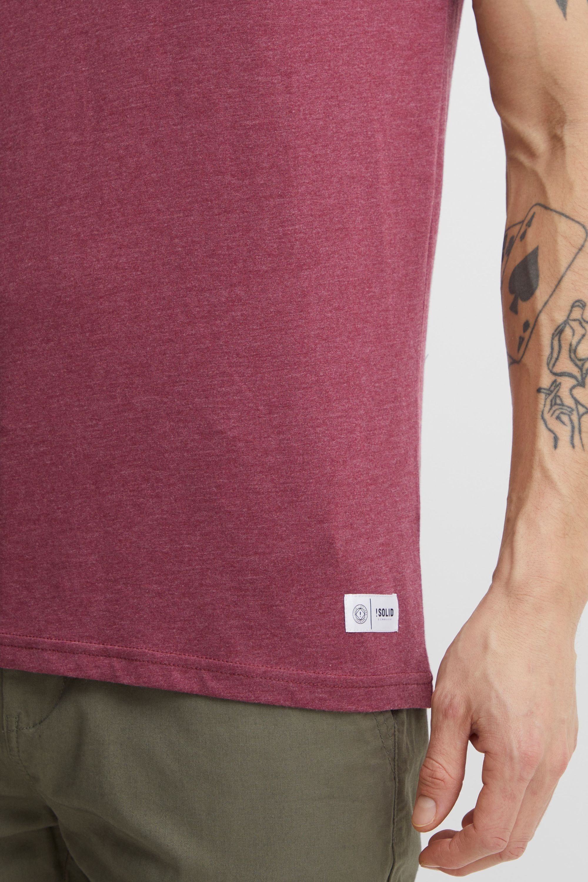 !Solid Rundhalsshirt SDManoldo T-Shirt mit farblich abgesetztem Kragen und Ärmelsaum