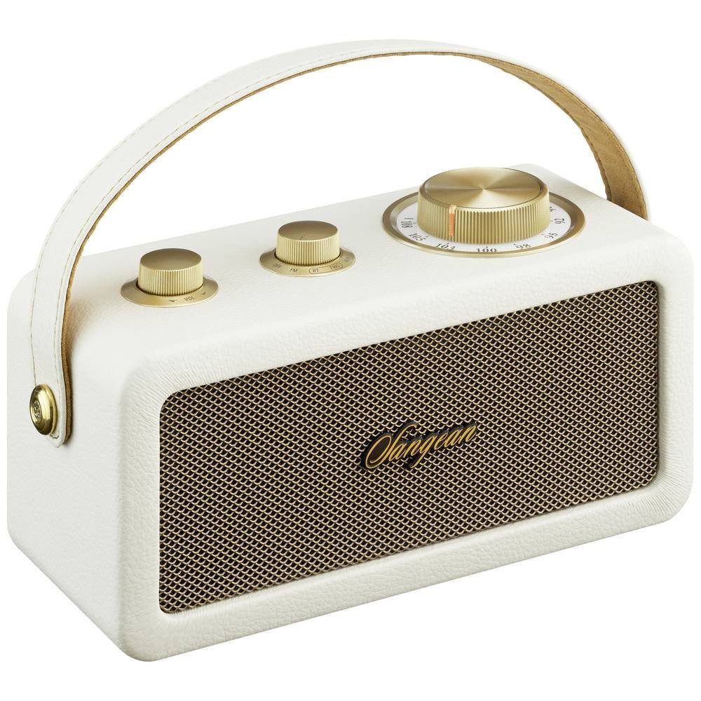 Sangean RA-101 Akku-Radio FM Bluetooth®, AUX wiederaufladbar Ivory, Gold Radio (wiederaufladbar)