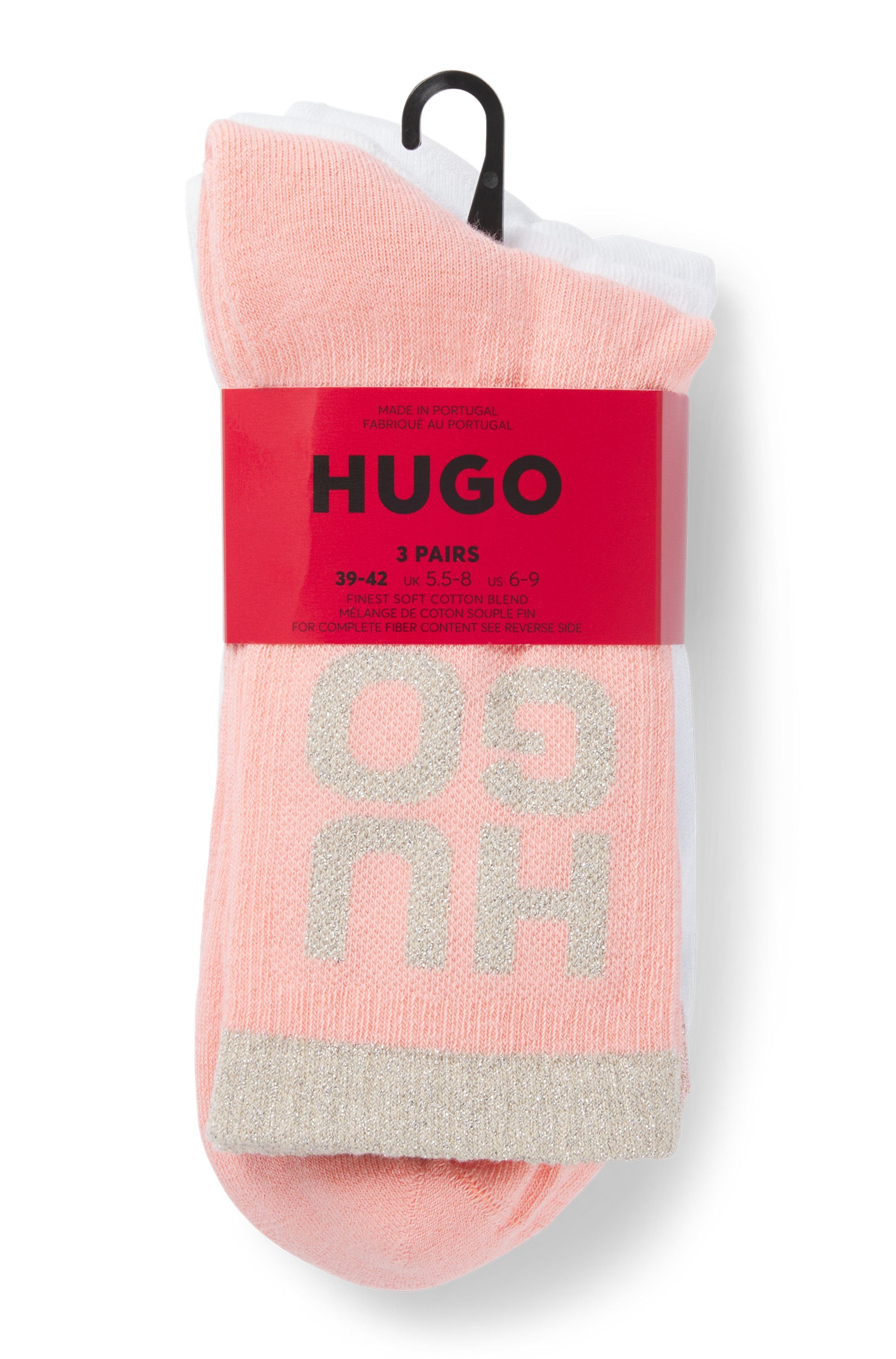 HUGO Freizeitsocken 3P QS SHINY LOG günstig online kaufen