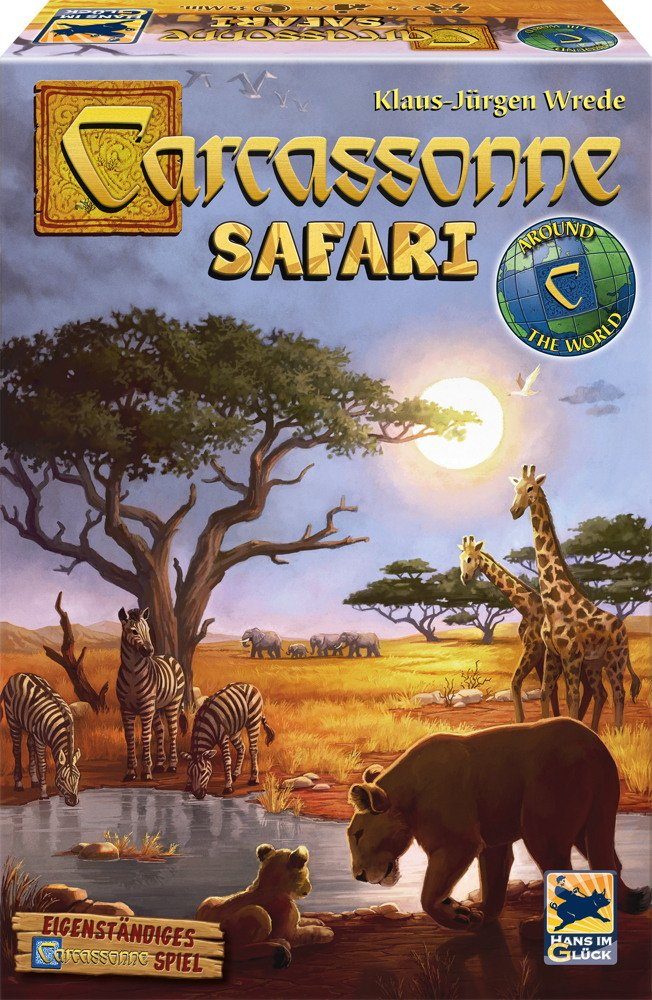 Hans im Glück Spiel Hans im Glück Familienspiel Strategiespiel Carcassonne Safari HIGD0501