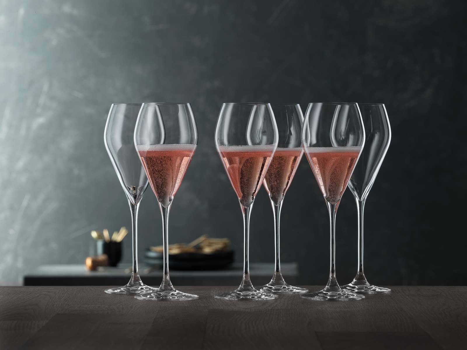 SPIEGELAU Champagnerglas Sparkling Party Champagnergläser 230 ml 6er Set, 6-tlg., Glas