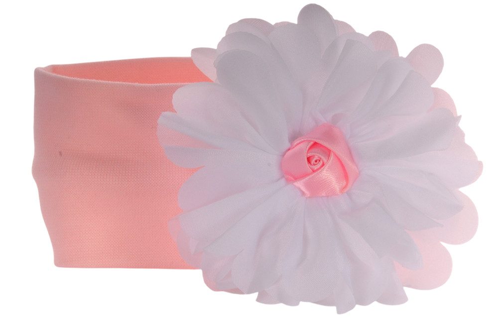 La Bortini Stirnband Kopfband Haarband Stirnband für Babys und Kider Bluemenband mit einer großen Blume