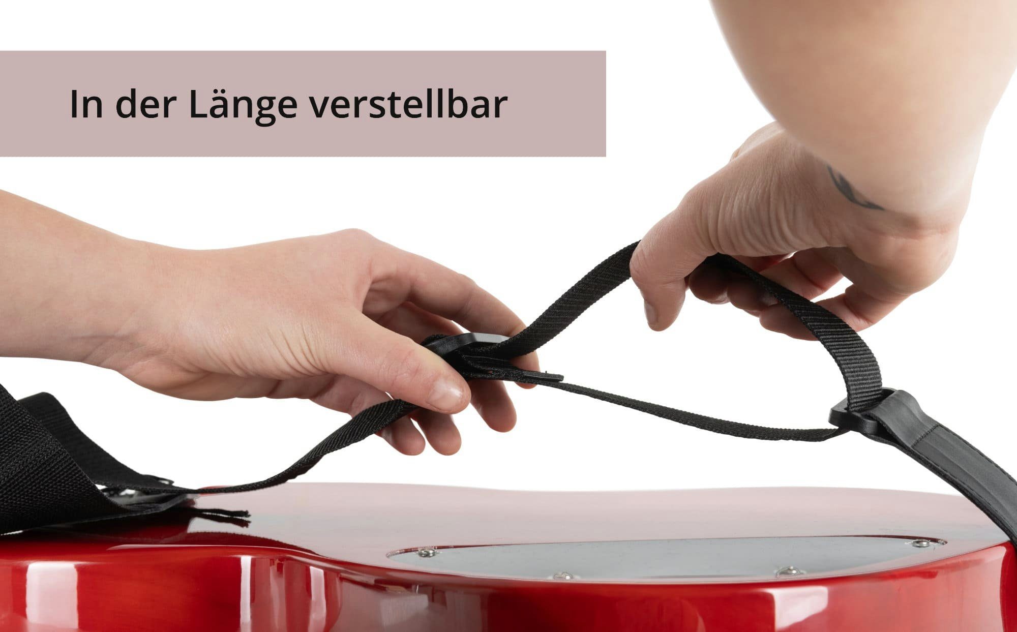 Rocktile Gitarrengurt Guitar Strap Nylon, Länge verstellbar von 83 bis 142 cm