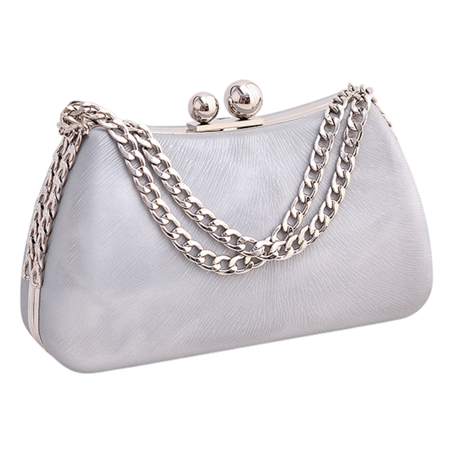 Abendtasche Damen Marmor Clutch Elegant Handtasche Kette Abnehmbar