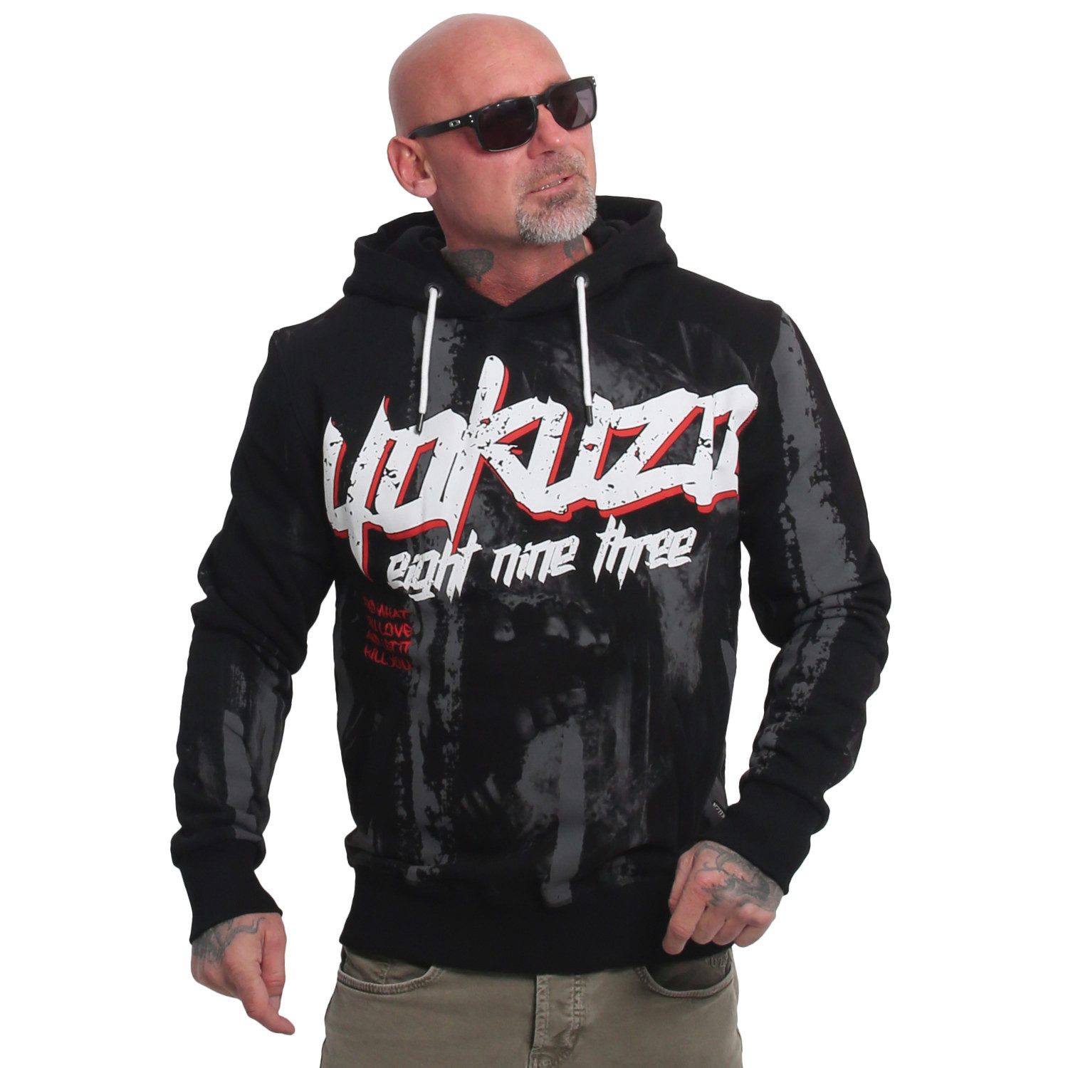 YAKUZA Hoodie Crashed Skull